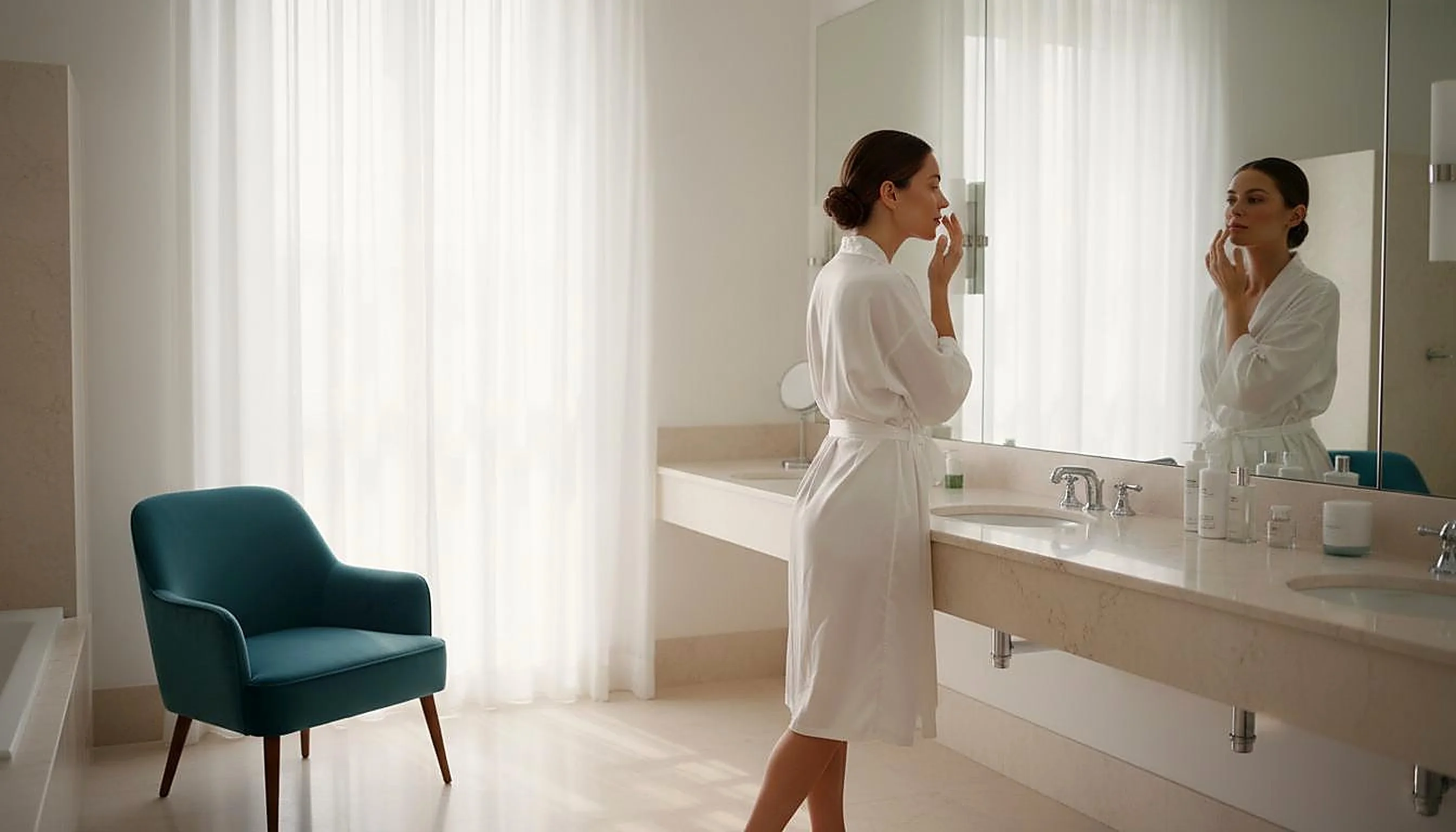 Morning skincare ritual