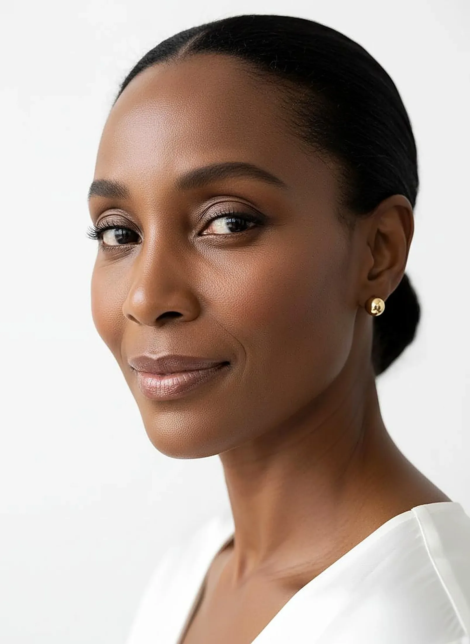 Portrait study of mature skin