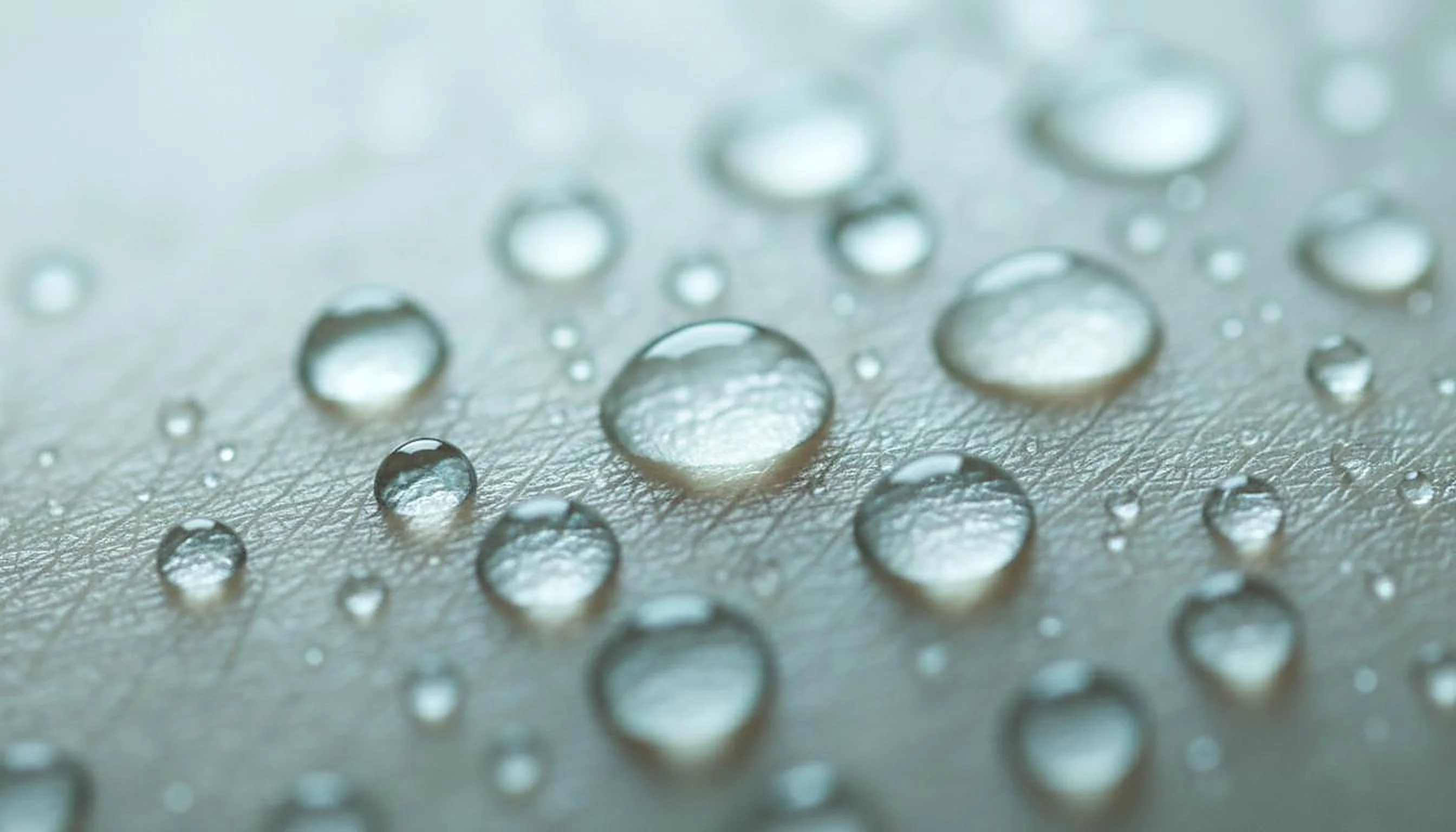 Skin macro texture with droplets