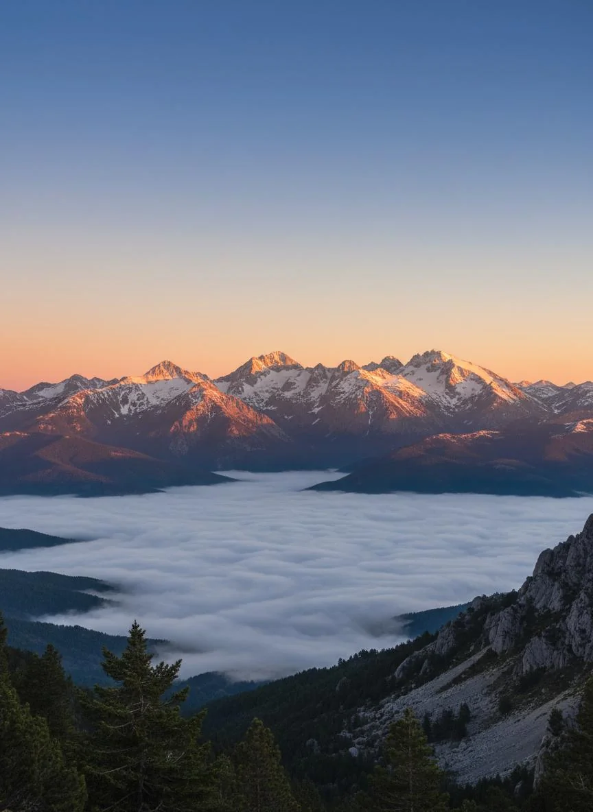 Pyrenees mountain range