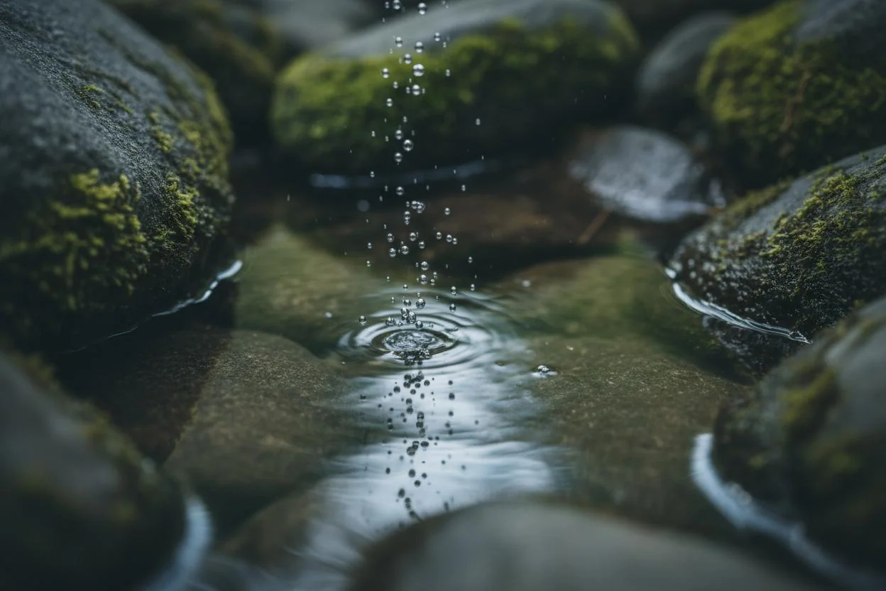 Natural water springs